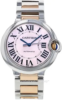 Cartier Ballon Bleu W6920033 Rose gold and Stainless steel Pink