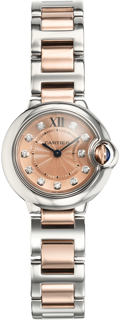 Cartier Ballon Bleu we902052 Rose gold and Stainless steel Pink