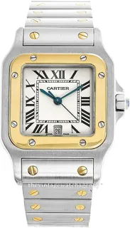 Cartier Santos W20011C4 18 carat yellow gold$steel White