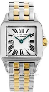 Cartier Santos W25066Z6 18 carat yellow gold$steel Silver