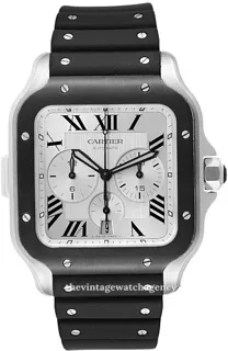 Cartier Santos WSSA0017 Stainless steel Silver