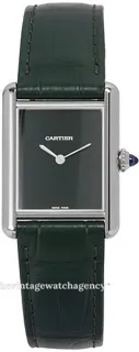 Cartier Tank Must WSTA0056 33.5mm Stainless steel green