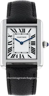 Cartier Tank Solo WSTA0030 brushed/polished steel Silver