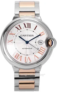 Cartier Ballon Blue W6920095 Rose gold and Stainless steel Silver