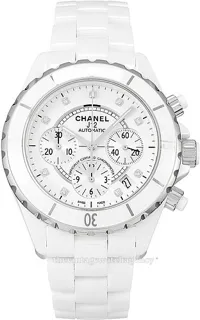 Chanel J12 Chronograph H2009 White ceramic White