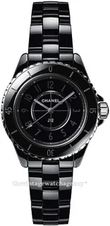 Chanel J12 H6346 Black ceramic Black