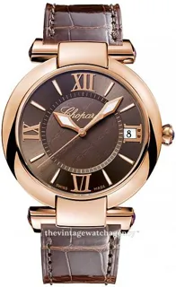 Chopard Imperiale 384241-5005 40mm 18k rose gold Brown