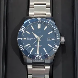 Christopher Ward C60 42mm Stainless steel Blue