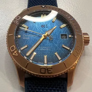 Christopher Ward C60-40ADA3-B00B1 40mm Bronze Blue