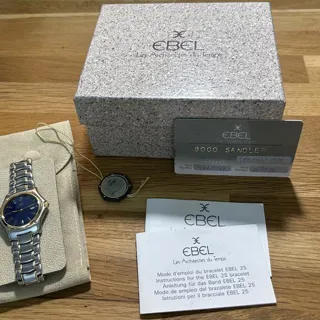 Ebel 1911 187902 32mm Yellow gold and Stainless steel Blue