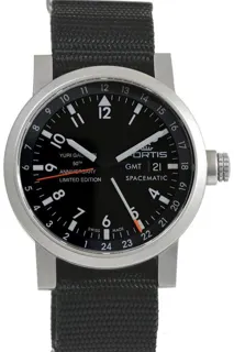 Fortis 624.22.11 YGEO 40mm Stainless steel Black