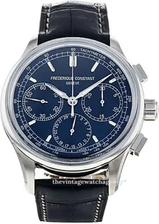 Frédérique Constant Flyback FC-760N4H6 brushed/polished steel blue