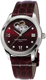 Frédérique Constant Ladies Automatic Double Heart  FC-310BRGDHB3B6 Brushed/polished steel Red