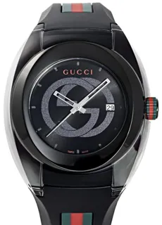 Gucci YA137107A 46mm Stainless steel Black