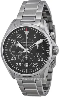 Hamilton Khaki Aviation H64666135 Stainless steel Black