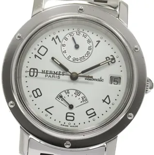 Hermès Clipper CL5.710 36mm Stainless steel White