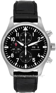 IWC Pilot IW377709 Stainless steel Black