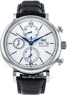 IWC Portofino Chronograph IW391024 Stainless steel White