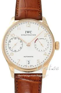 IWC Portugieser IW500101 Rose gold Silver