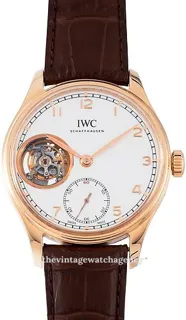 IWC Portuguese Tourbillon IW546302 Red gold Silver