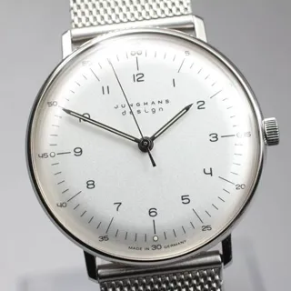 Junghans max bill 027/3701.04 34mm Stainless steel Silver