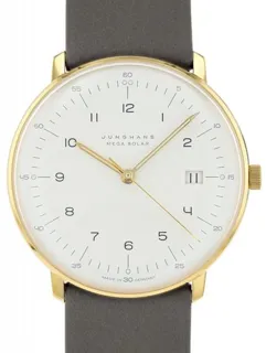 Junghans max bill 59/7324.02 38mm Edelstahl White