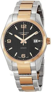 Longines Conquest L2.785.5.56.7 Stainless steel and Red gold Black