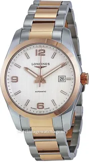 Longines Conquest L2.785.5.76.7 Stainless steel and Red gold Silver