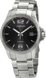 Longines Conquest V.H.P. L3.726.4.56.6 Stainless steel Black