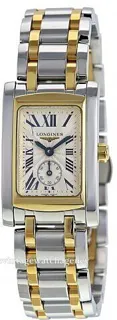 Longines DolceVita L5.155.5.70.7 20mm Yellow gold and Stainless steel White