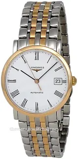 Longines Elegant L4.809.5.11.7 Stainless steel and Red gold White