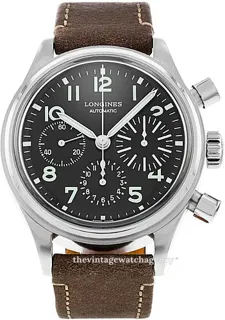 Longines Heritage L2.816.4.53.2 Stainless steel Black