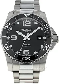 Longines HydroConquest L3.781.4.56.6 Stainless steel Black