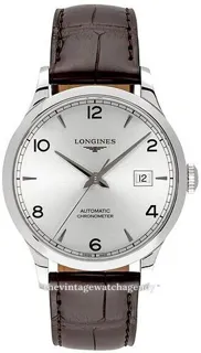 Longines Record L2.821.4.76.2 Stainless steel Silver