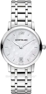 Montblanc Star 108764 brushed/polished steel White