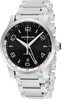 Montblanc TimeWalker 109135 brushed/polished steel Black