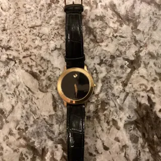 Movado 0607203 40mm Yellow gold and Stainless steel Black