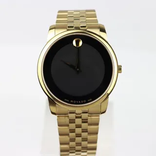 Movado Museum 606997 Yellow gold Black