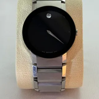 Movado Museum 84G13896 39mm Sapphire crystal Black