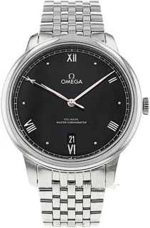 Omega De Ville 434.10.40.20.01.001 Stainless steel Black