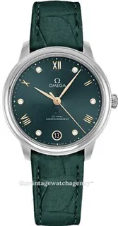 Omega De Ville 434.13.34.20.60.001 Stainless steel Green