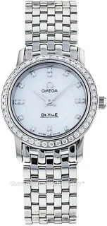 Omega De Ville 4575.75.00 Stainless steel White