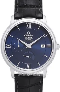 Omega De Ville Prestige 424.13.40.21.03.001 Stainless steel Blue