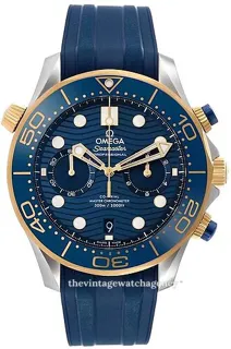 Omega Seamaster Diver 300M 210.22.44.51.03.001 Yellow gold Blue