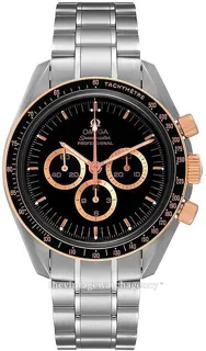 Omega Speedmaster Moonwatch 3366.51.00 Stainless steel and Red gold Black