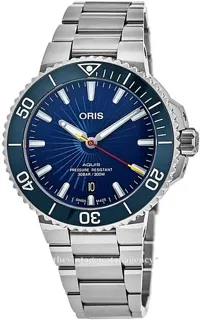 Oris Aquis 01 733 7766 4185-Set 41.5mm Stainless steel Blue