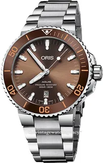 Oris Aquis Date 01 733 7730 4152-07 8 24 05PEB Stainless steel Brown