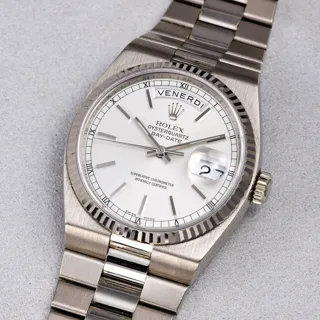 Rolex Day-Date 19019 N / 19000 18k white gold Silver