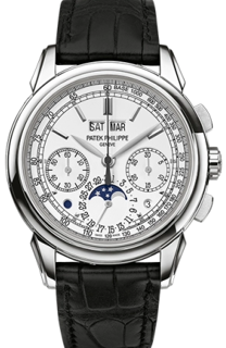 Patek Philippe Perpetual Calendar Chronograph 5270G-018 White gold Silver