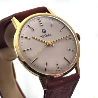 Roamer 146 34mm Yellow gold White